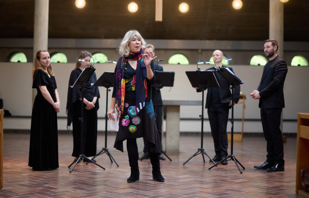Composer Zoë Martlew with the Marian Consort in Malling Abbey September 2026